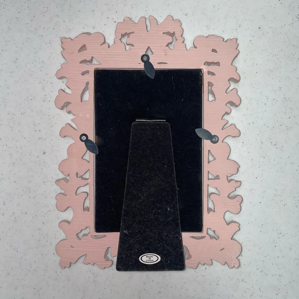 White and‎ Blush Pink Parisian Victorian Feminine Picture Frame 4x6